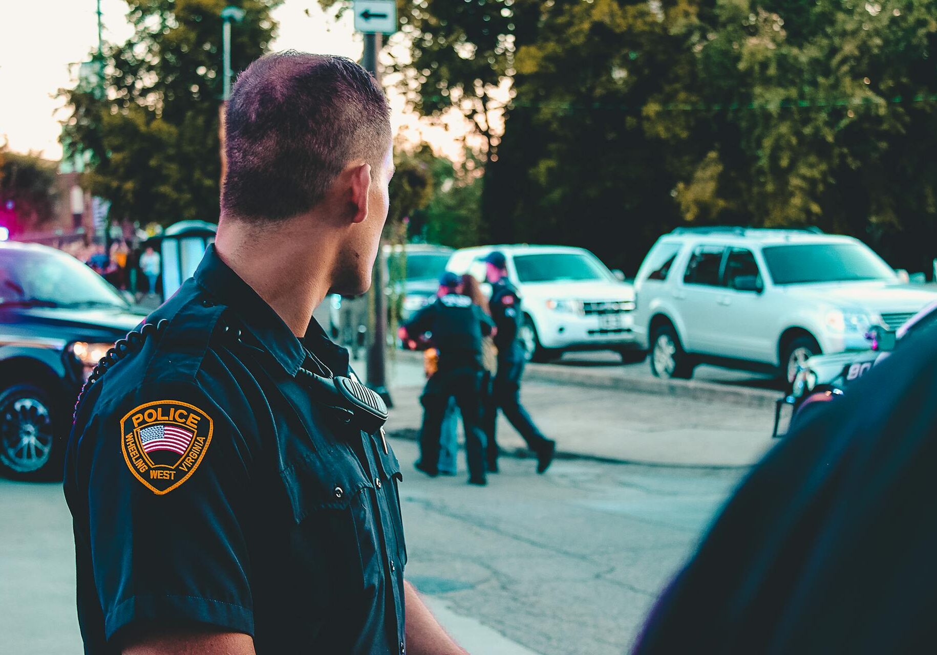 police at crime scene clean up